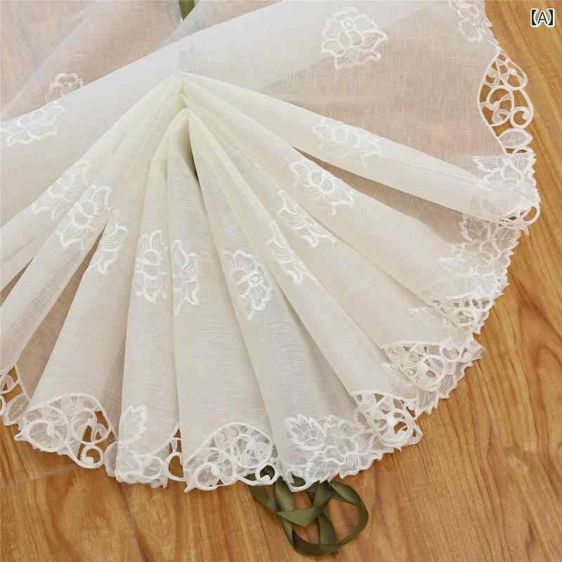 おしゃれ カーテン カフェにも 扇形 カーテン 穴あけ 不要 取り付け 小 窓 伸縮 ロッド 出窓 キッチン 完成 品