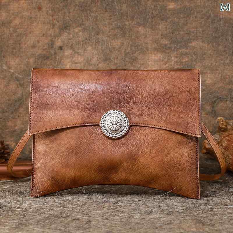 おしゃれ クラッチバッグ レディース Fatis 革 クラッチバッグ 女性用 上層 牛革 エンベロープ バッグ 大容量 ワンショルダー クロス ボディ デュアルパーパス