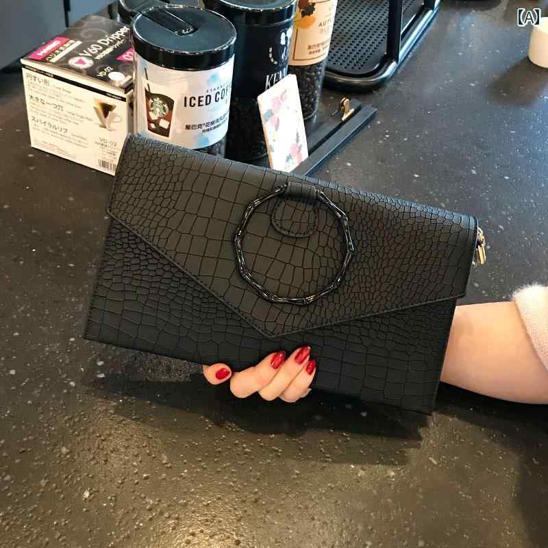 おしゃれ クラッチバッグ レディース 女性用 クロコダイル 柄 クラッチバッグ スタイル 高級 アンダー アーム ワンショルダー クロス ボディ な レディース イブニング