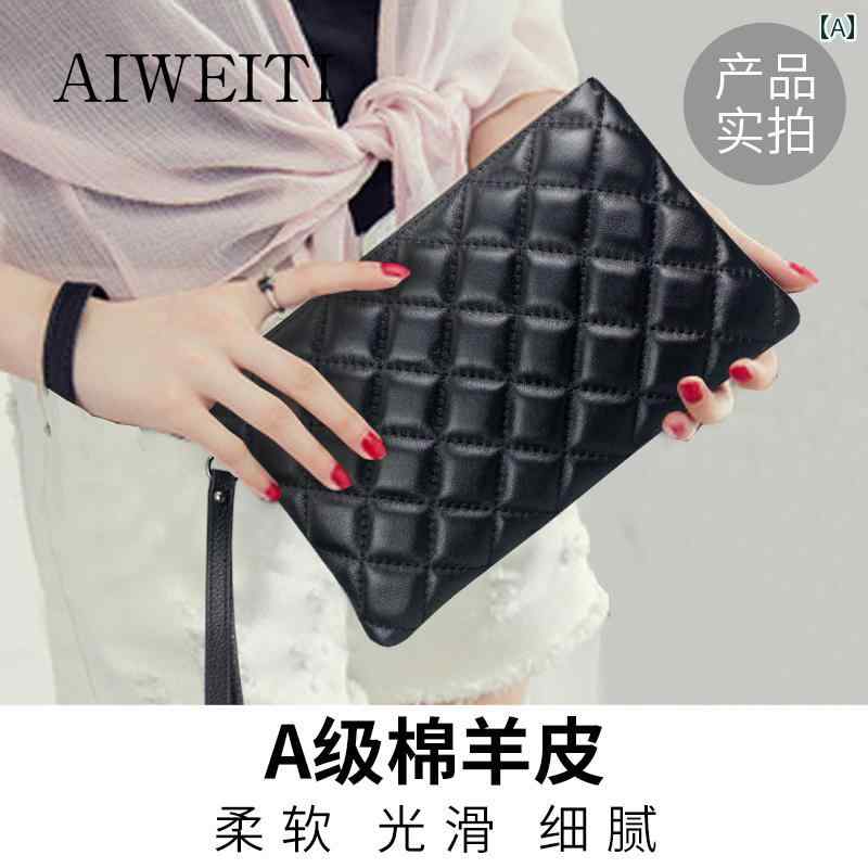 おしゃれ クラッチバッグ レディース Ivyti レディース 革 クラッチバッグ 2024年 シープスキン クラッチ おしゃれ チェーン クラッチバッグ大容量