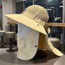 釣り ハット 帽子 夏用 つば 広の 首 保護 フェイスカバー フィッシャーマン ハット 男女兼用 アウトドア 釣り 通気性 サンハット サイクリング 日焼け防...