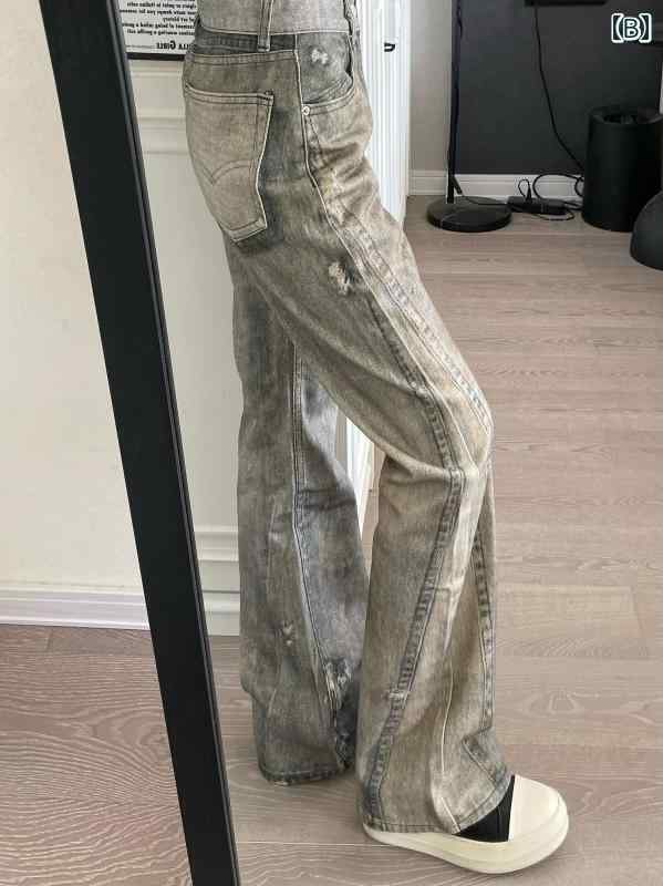 フレア パンツ 男性用 9002 up アメリカン ストリート 風 フレア 3 D プリント ジーンズ パンツ メンズ 春秋