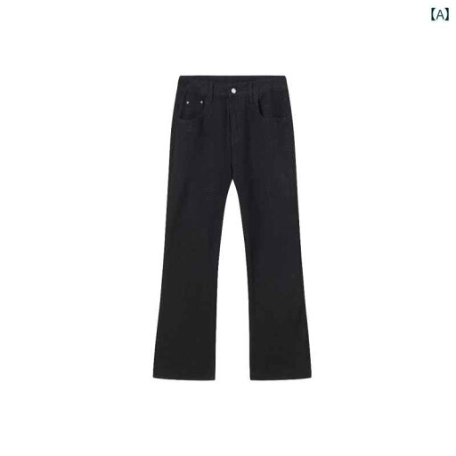 フレア パンツ 男性用 メンズ向け アメリカン クリーン フィット フレアジーンズで 万能な ブラックの 高強度 ストレッチ スリムフィット シミター ジーンズ フレア パンツ 男性用 メンズ向け アメリカン クリーン フィット フレアジーンズで 万能な ブラックの 高強度 ストレッチ スリムフィット シミター ジーンズ