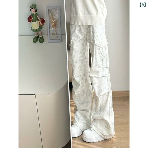 フレア パンツ 男性用 ホワイト タイ ダイ パラシュート オーバー オール メンズ アメリカン ヒップ ホップ プリーツ パンツ ダーティー フレア ストレート フレア パンツ 男性用 ホワイト タイ ダイ パラシュート オーバー オール メンズ アメリカン ヒップ ホップ プリーツ パンツ ダーティー フレア ストレート