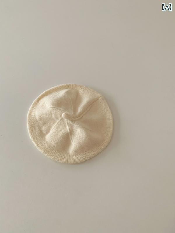 ベビー用 ニット帽 かわいい 新 色 秋冬 幼児 子供用 無地 ベレー 帽 男女兼用 赤ちゃん かわいい ウー..