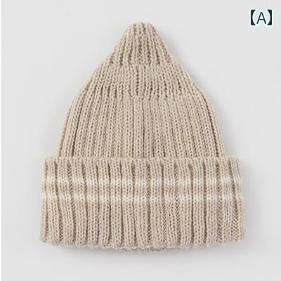 ベビー用 ニット帽 かわいい 男の子と 女の子 韓国 ベビー 帽子 ニット ウール 春秋 幼児と 子供用の ..