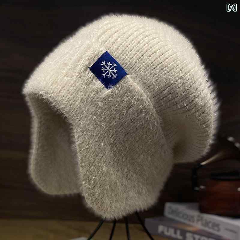 ニット帽 かわいい カジュアル 子供用 秋冬 暖かい 厚手 耳 保護 防寒 ウール 帽子 ティーンエイジャー..