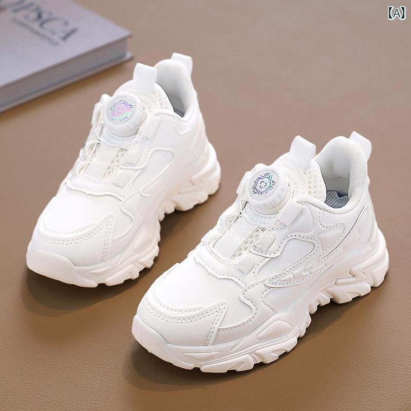 キッズ スポーツ シューズ 国内 共同 ガールズ シューズ 2024秋 子供用 スポーツ パパ 女の子中大 子供..