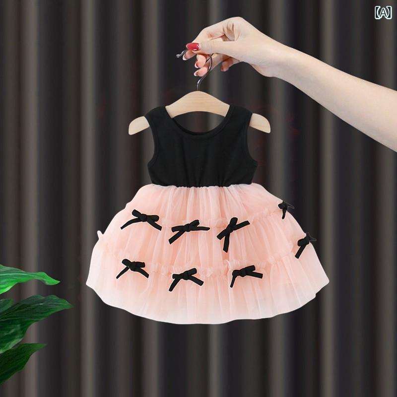 ベビー かわいい ドレス 女の子 ドレス 夏 2025 ベビー スカート 子供の 誕生日 プリンセス 1歳の 赤ち..