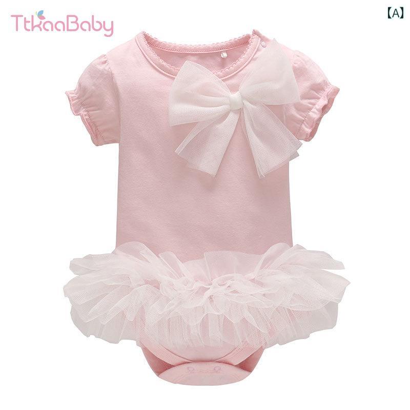 ベビー かわいい ドレス 新生児用 かわいい 03ヶ月 ベビー ジャンプスーツ 夏用 スタイリッシュ ガール..