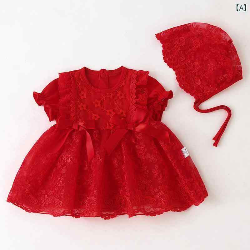 ベビー かわいい ドレス 英国 NEXT ベビー 服 夏 女の子 プリンセス スタイル 赤いお祝いの リボン 1歳..