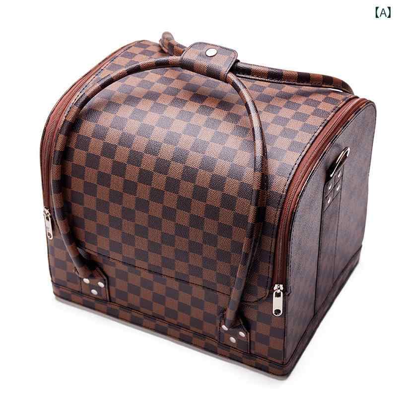 メイク 化粧 ボックス 韓国大容量 プロ 仕様 ポータブル 化粧 バッグ ツール ボックス 多層 ネイルアー..