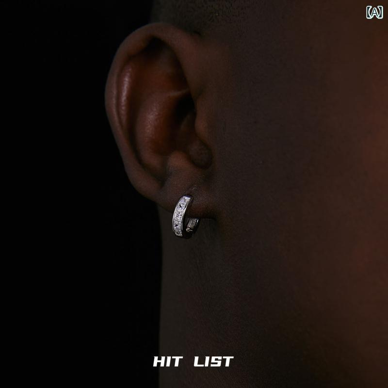 メンズ イヤリング クール HIT LIST メンズ イヤリング スター リング シルバー ハイエンド ヒップ ホ..