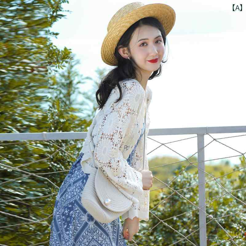 レディース カーディガン Loulan 日記 レースカーディガン レディース アウター 長袖 日焼け防止 シャ..