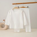 ベビー 薄手 パジャマ 夏の 子供用 パジャマ 男の子と 女の子 綿の 薄 底 下着 スーツ 長袖 ベビー 空調 服 綿