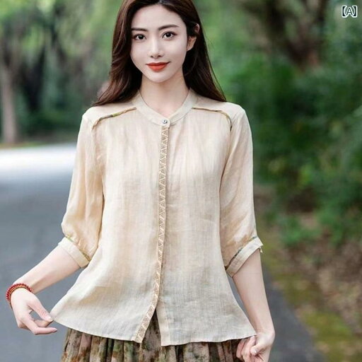 レディース シャツ トップス 女性用 コットンと リネンの トップス 夏用 半袖 薄手 リネン Tシャツ レディース 服 レディースシャツ ゆったり お腹 周りを カバー できる レディース シャツ トップス 女性用 コットンと リネンの トップス 夏用 半袖 薄手 リネン Tシャツ レディース 服 レディースシャツ ゆったり お腹 周りを カバー できる