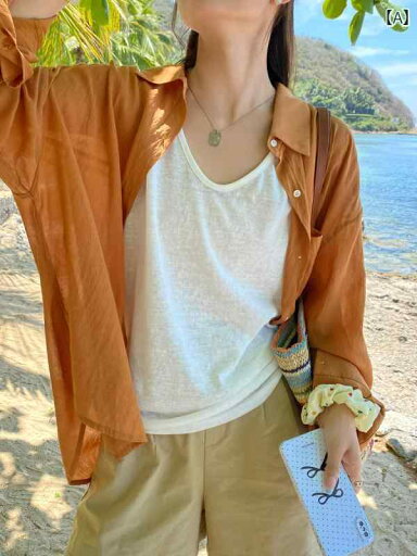 レディース Tシャツ ゆったり フランスの 綿 リネンの 日焼け防止 白 シャツ レディース 長袖 薄手 ゆったり アウターシャツ 韓国 リネン トップス 夏 レディース Tシャツ ゆったり フランスの 綿 リネンの 日焼け防止 白 シャツ レディース 長袖 薄手 ゆったり アウターシャツ 韓国 リネン トップス 夏