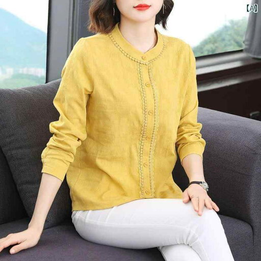 レディース シャツ トップス 女性用 コットンと リネンの トップス 夏用 長袖 薄手 リネン Tシャツ レディース 服 レディースシャツ ゆったり お腹 周りを カバー できる レディース シャツ トップス 女性用 コットンと リネンの トップス 夏用 長袖 薄手 リネン Tシャツ レディース 服 レディースシャツ ゆったり お腹 周りを カバー できる