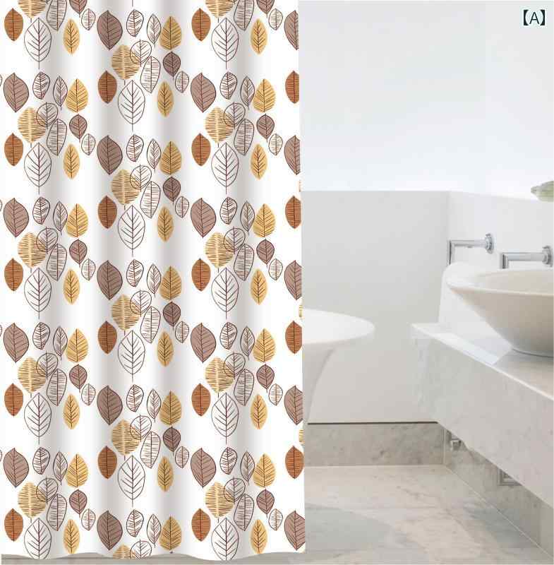 バス ルーム カーテン 浴室 防水 シャワー カーテン 布 浴室の 仕切り 防 カビ 吊り パンチングなし 乾..