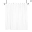 バス ルーム カーテン 白の 防水 シャワー カーテン 浴室 仕切り セット パンチ フリー 厚手 防 カビ 吊り下げ カーテンフック