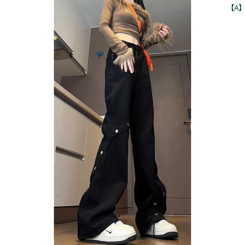 レディース ジーンズ おしゃれ 森马旗下のMinetteブランドは、アメリカ風のレトロでファッショナブルなハイウエストデニムパンツを展開しています。女性らしいシルエットで、すっきりとしたストレートラインのデザインで、足元はドラッグパンツがおしゃれです。