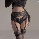 ガーターストッキング 大きめ サイズ 女性用 太め MM セクシーで 楽しい ストッキング な 膝上 感傷 レース 黒 サスペンダー ワンピース ロング サスペ...