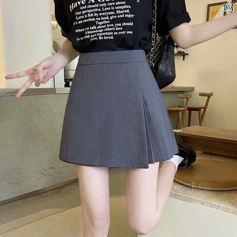 マザー パンツ 仕事用にも センス スーツ ショート パンツ レディース 夏 不規則 スカート 大きいサイズ プリーツ ハイウエスト スリム ワイド レッグ aライン