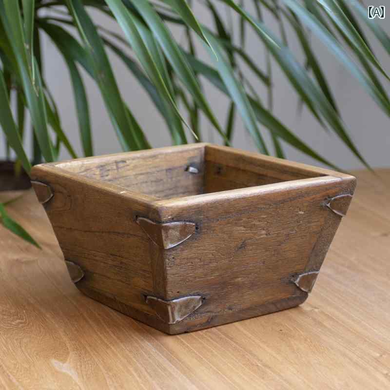 ホビー 雑貨 装飾品 古風 無垢材の リジン バケツ ゴールド アンティーク 米 ラフ 陶器 リビング ルームの 装飾 アートワーク オープニング ギフト