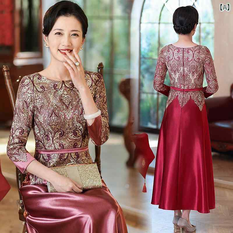 2025年の新作「喜媽媽」の結婚式用ドレス。春の高級軽奢裏地のある上品なドレス。