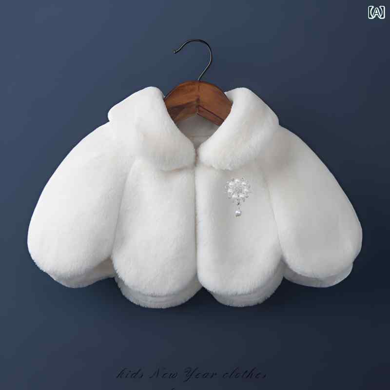 イベント用 マント 子供用 ケープ コート 冬 環境に 優しい ファー ショール ベビー ガール ぬいぐるみ プリンセス おしゃれ 暖かい ドレス