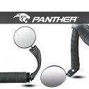 PANTHER (パンサー) 自転車ミラー サイクリングミラー バーエンドミラー サイドミラー バックミラー リヤビューミラー 40g ミラー直径72mm ハン...