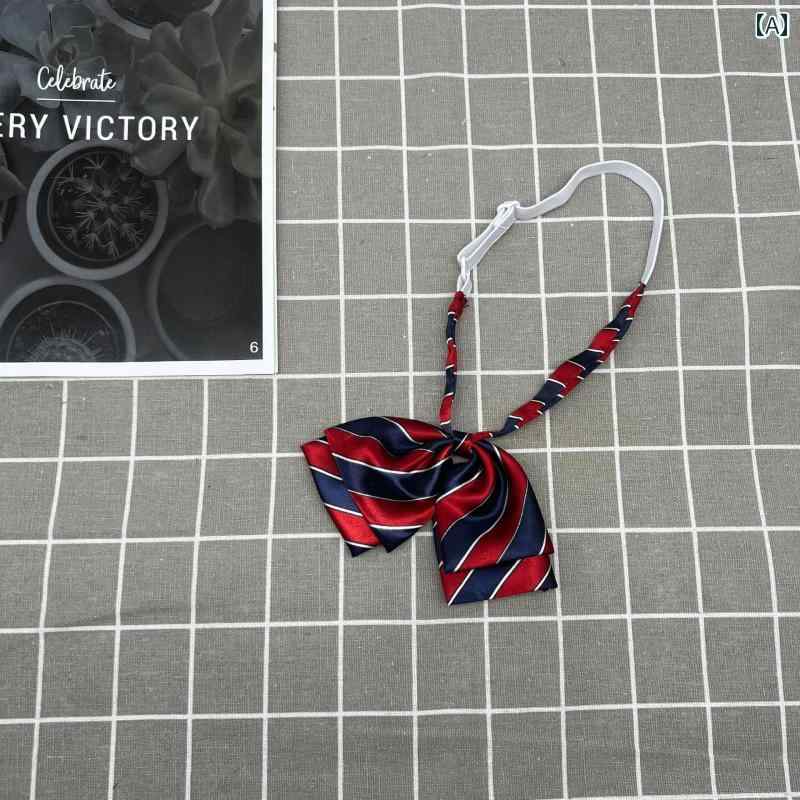 子供用 ネクタイ 幼稚園 小学生 中学生用 赤と 青の ストライプの ネクタイ。 蝶 ネクタイは 必要 あり..