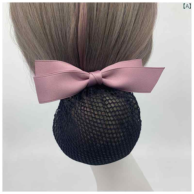 ヘア アクセサリー レディースファッション ヘア フラワー 女性用 プロ 仕様 ネット バッグ ナース用お..