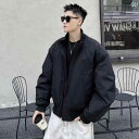 ジャケット パーカー メンズ シンプル アメリカ ストリート パイロット カラー ジャケット トップス メンズ ゆったり 万能 暖かい 防風 コットン コート