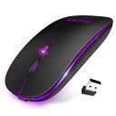 Uimuio マウス 無線 ワイヤレスマウス 軽量 超薄型 小型 流暢 感度高い 精度高い 簡単接続 便利 左右対称 Mac Windows PC対応 省電力 超低騒音(2)