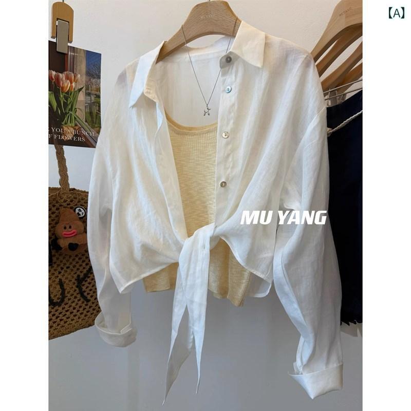 日焼け防止 シャツ レディース フランスの 白い シャツ ジャケット レディース 夏 アウター チュール 日焼け防止 ブラウス 冷感 カーディガン トップス