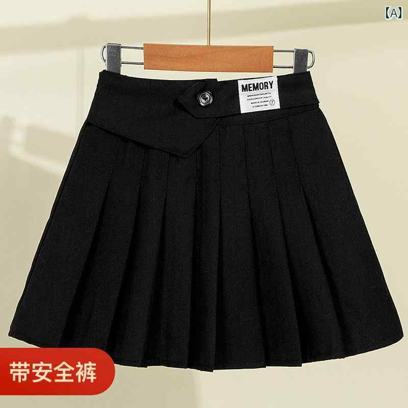 女の子 スカート チュチュ 女の子 スカート プリーツスカート 春秋 2024 子供の 大学の JK ショート 夏