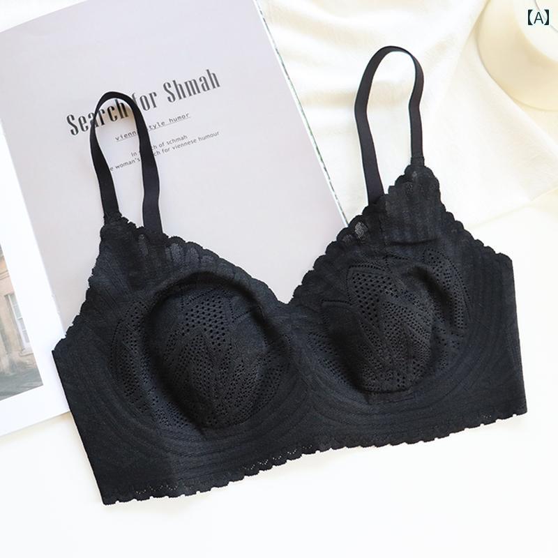 プッシュアップ 下着 レディース 薄くて 象徴の ない ブラジャー 大きい 胸の レディース 快適で 通気..