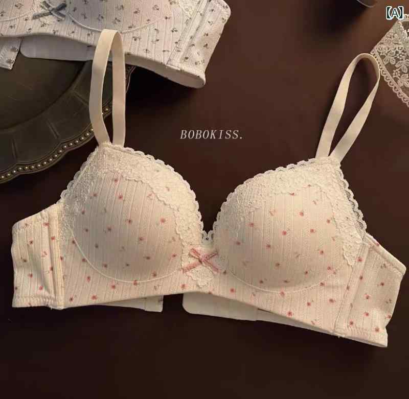 プッシュアップ 下着 レディース 小さい 胸を 持つ レディース 女の子 レースの 魅惑的 下着 ギャザー..