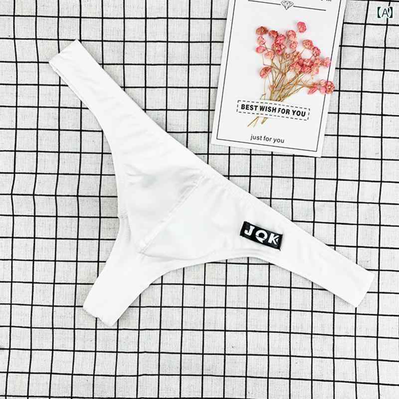 メンズ T バック ブリーフ セクシー コットン ローライズ U 凸 快適 通気性 綿 個性的 ファッション パンツ 下着