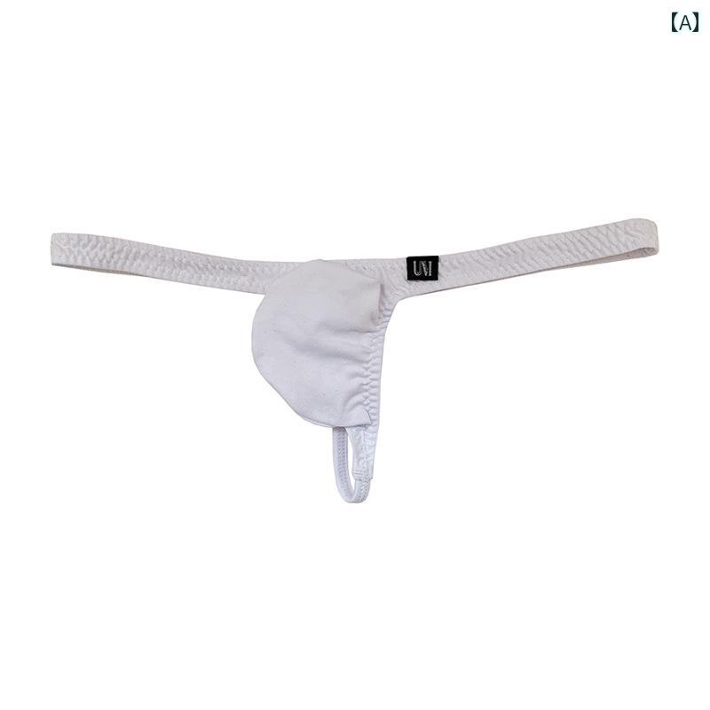 メンズ T バック メンズ スポーツ T バック 綿 薄手 ストラップ ローウエスト 肌に 優しい 通気性 ランニングノー クロッチ 魅惑的 凸型 下着 男性