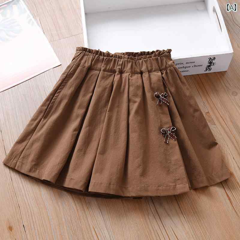 ガールズ ショート パンツ スカート 女の子 夏の ショート パンツ 2024 大きい 子供 カジュアル 5点 ス..