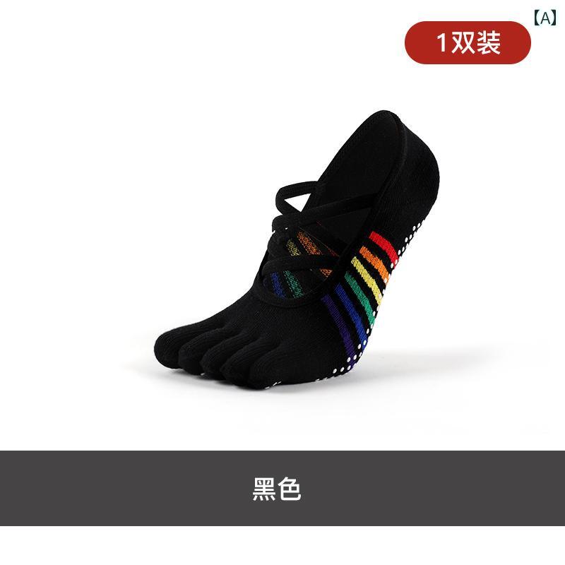 ヨガ ソックス ピラティス MEIKAN ヨガ ソックス 滑り止め プロ レディース 5本 指 スポーツ ピラティ..