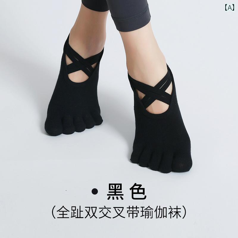 ヨガ ソックス ピラティス ヨガ ソックス レディース プロ 仕様 滑り止め 5本 指 スポーツ ピラティス シューズ 室内 フィットネス つま先 開き ダンス