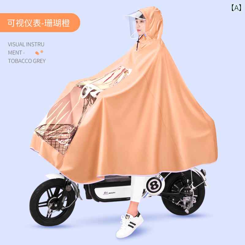 レインコート 女性用 電動 バッテリー バイク レインコート シングル 女性用 小型 専用 ロング 全身 防 雨 男性用 ダブル 新型