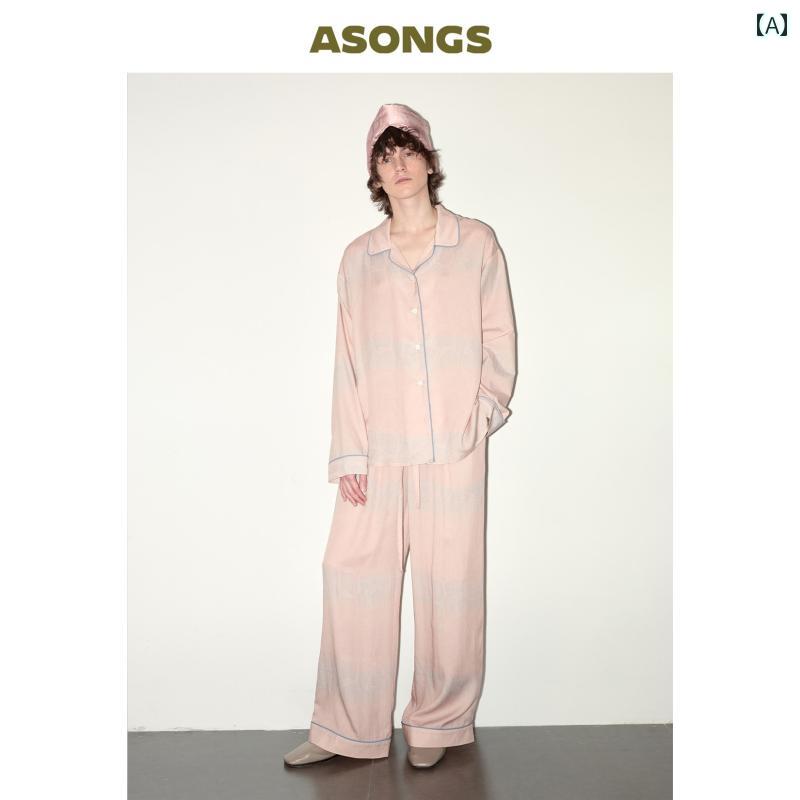 楽天リバーパディ　パジャマ　レディース　上下 ASONGS 2025 春 干支 ピンク ダーク パイソン 柄 ホームウェア パジャマ カップル ホリデーギフト セット