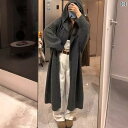 パーカー フード付き ニット ハイエンド 大きい キルト フード付き セーター ジャケット 秋冬 韓国 ゆったり 万能 ウール ニット コート 女性用