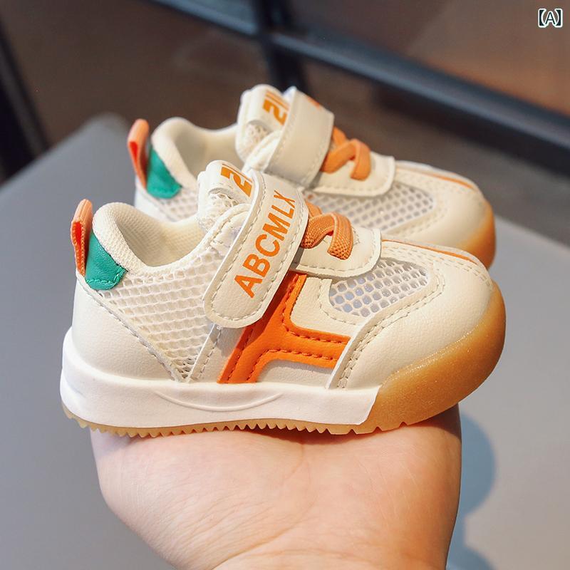 赤ちゃん 靴 シューズ 2025夏の ベビー メッシュ シューズ ソフト ソール 子供用 男女 通 気 滑り止め ..