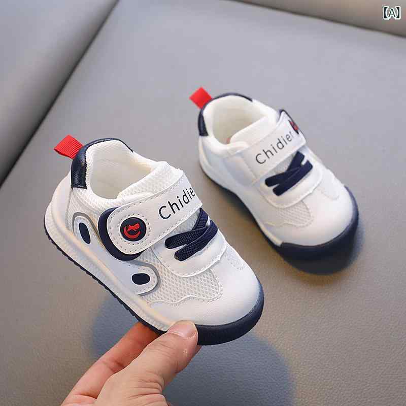 赤ちゃん　靴　シューズ 春秋 ベビー ソフト ソール 幼児 靴 男の子 13歳 2 通気性 滑り止め メッシュ ..