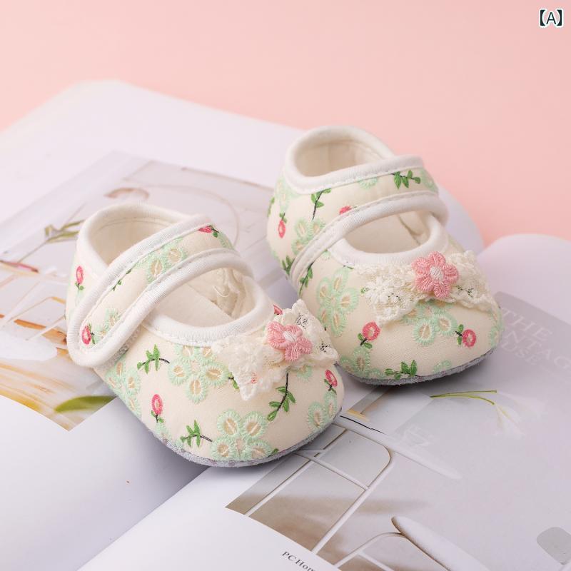 赤ちゃん　靴　シューズ ベビー シューズ 春秋 スタイル 0610ヶ月 女の子 ソフト ソール プリンセス 滑..